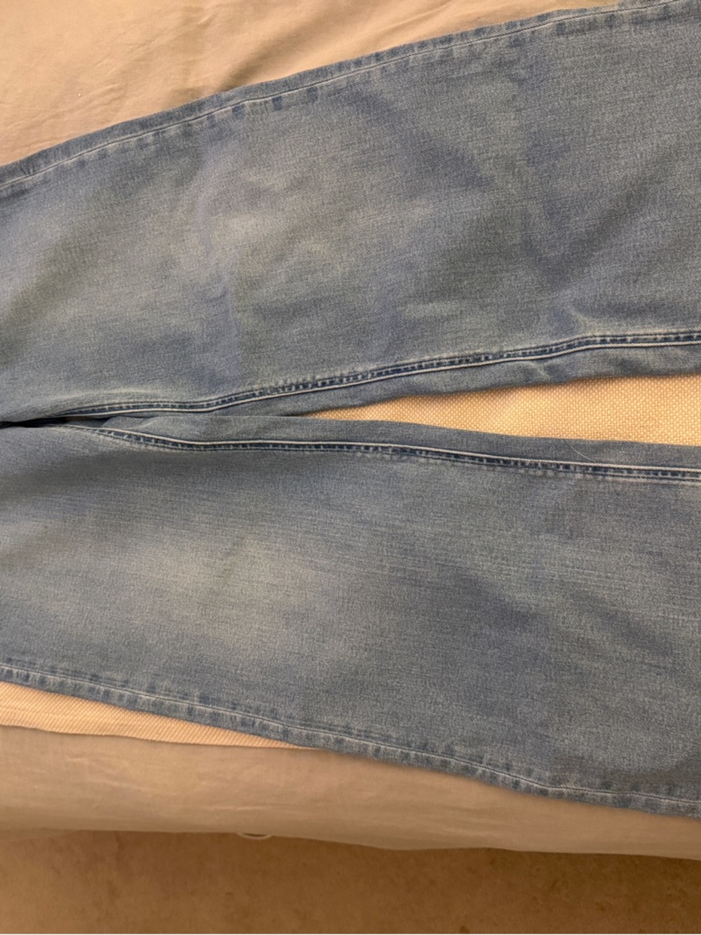 Quince Stretch Wide Leg Light Blue Denim Jeans 30